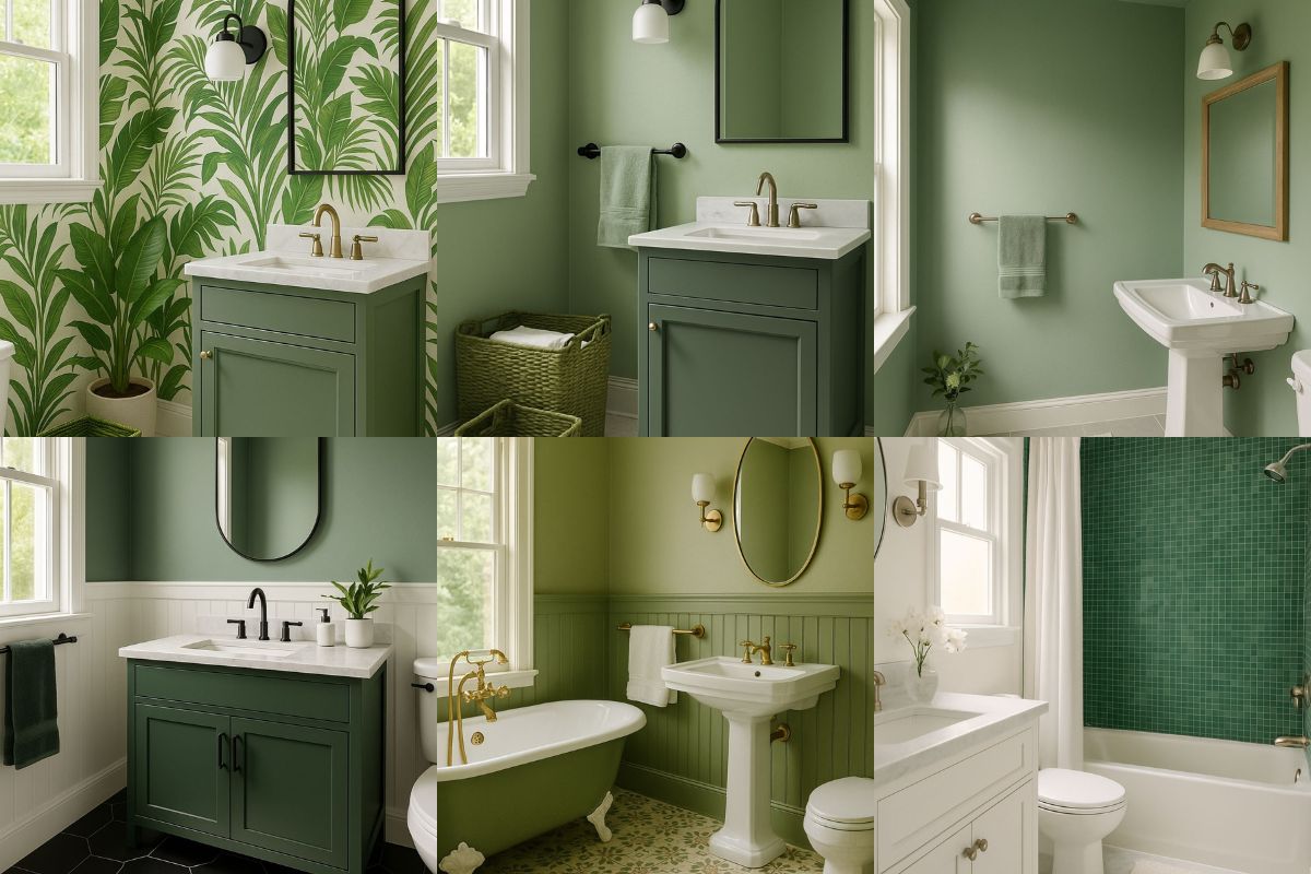 15 Green Bathroom Ideas: Fresh, Rejuvenating, and Inspired by Nature ...