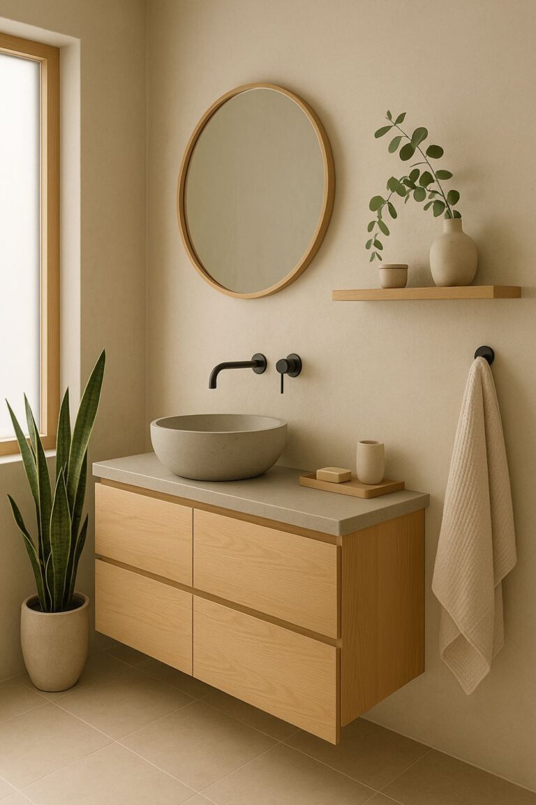 15 Japandi Bathroom Ideas: Calm, Minimal, and Naturally Grounding ...