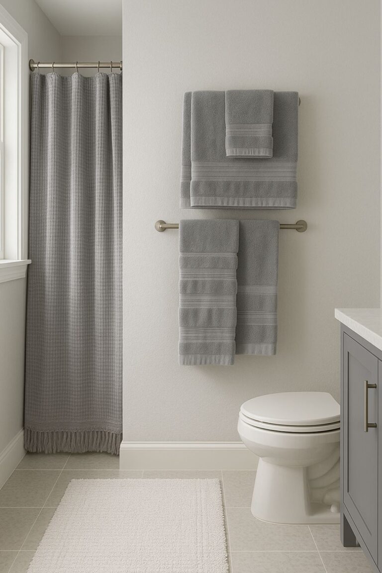 Gray Bathroom Organizer