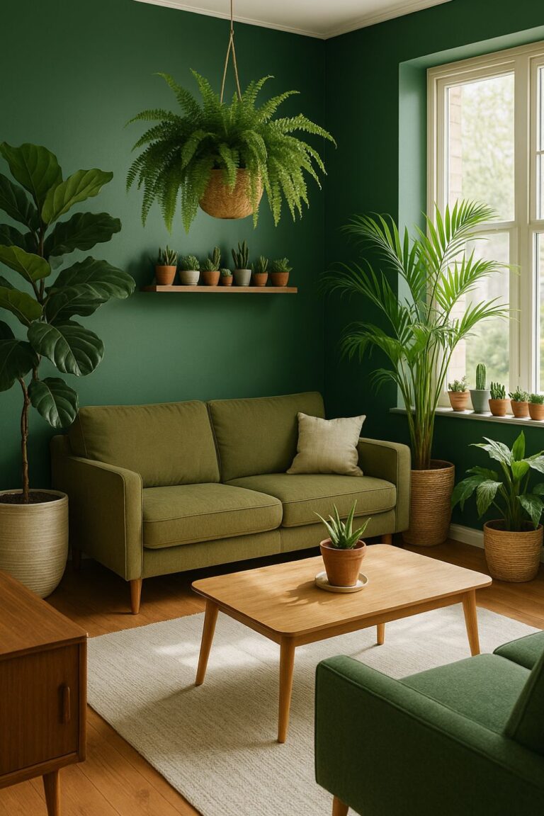 15 Green Living Room Ideas: Fresh, Restful, and Beautifully Grounded ...
