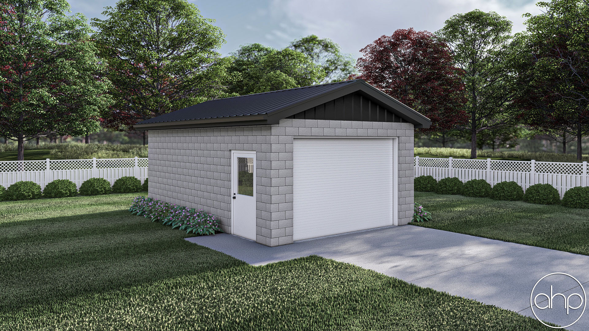 384 Sq Ft 0-Bedroom 0-Bathroom Traditional Style Garage Plan | Florgeous