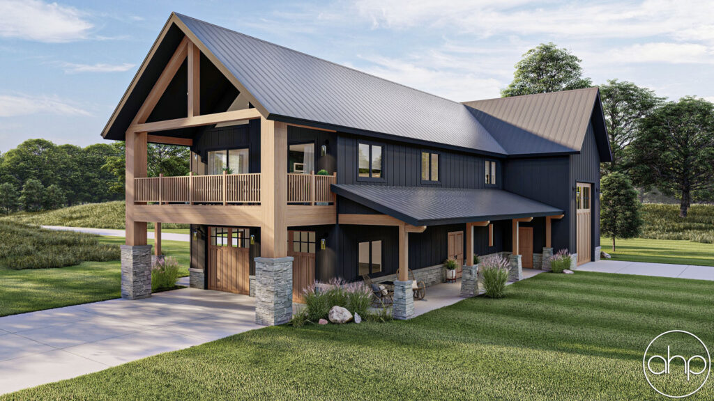 1275-sq-ft-2-bedroom-3-bathroom-barndominium-style-carriage-house-with-rv-garage-plan