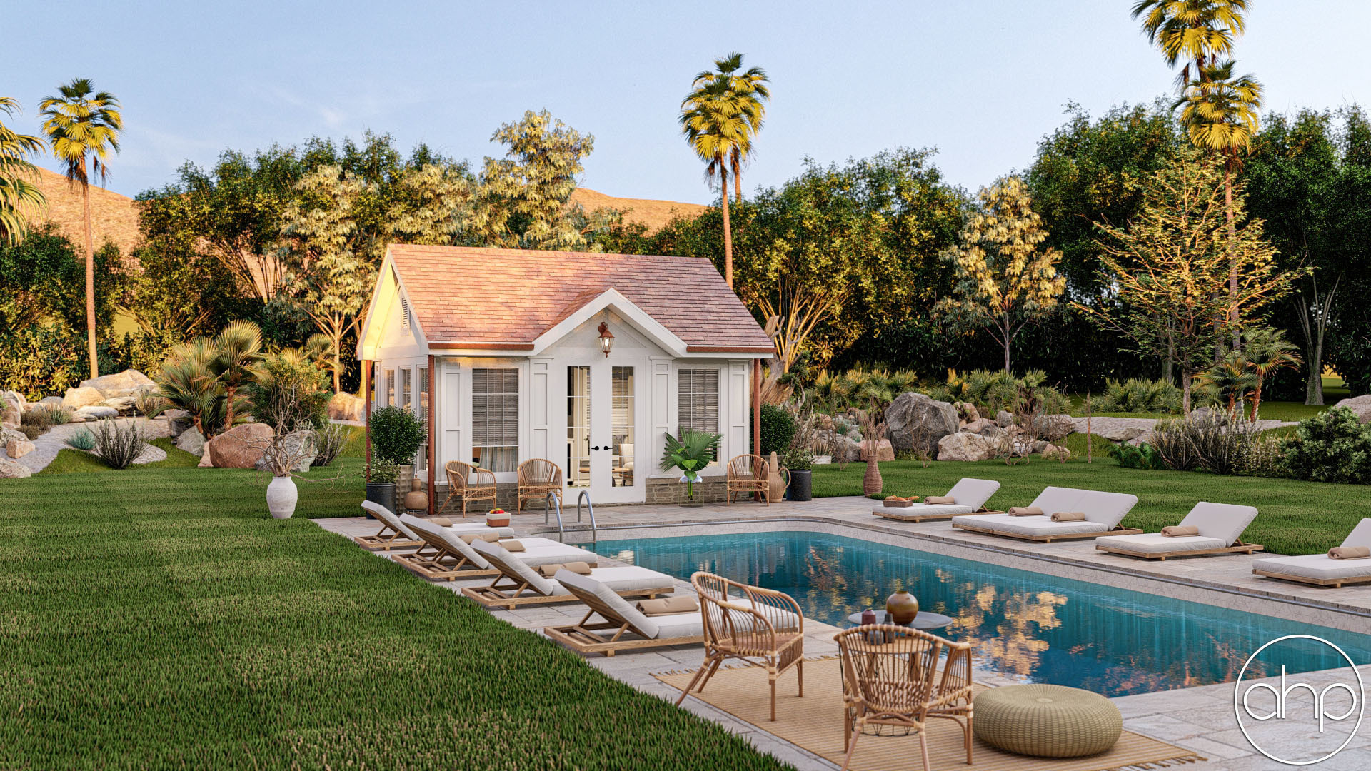 268 Sq Ft Cottage Style Backyard Space Plan | Florgeous