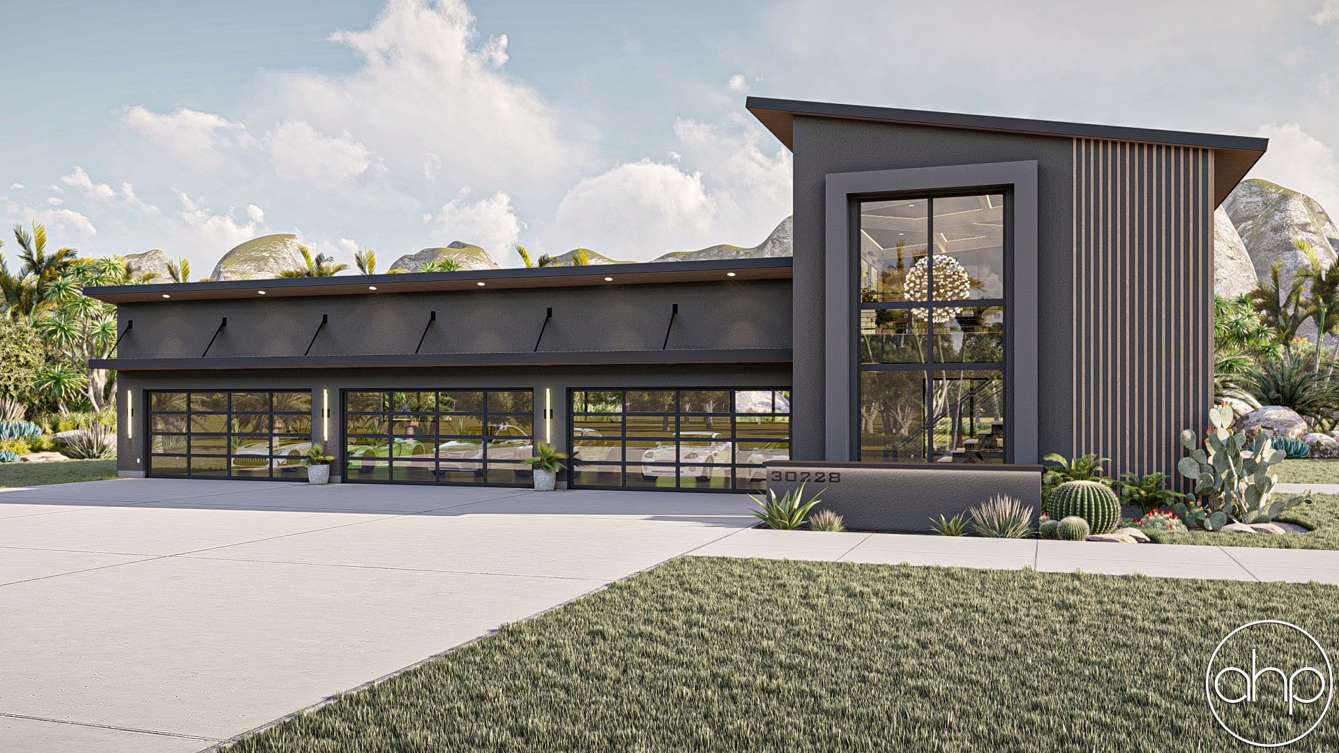 2946 Sq Ft 7-Bay Modern Garage Plan | Florgeous