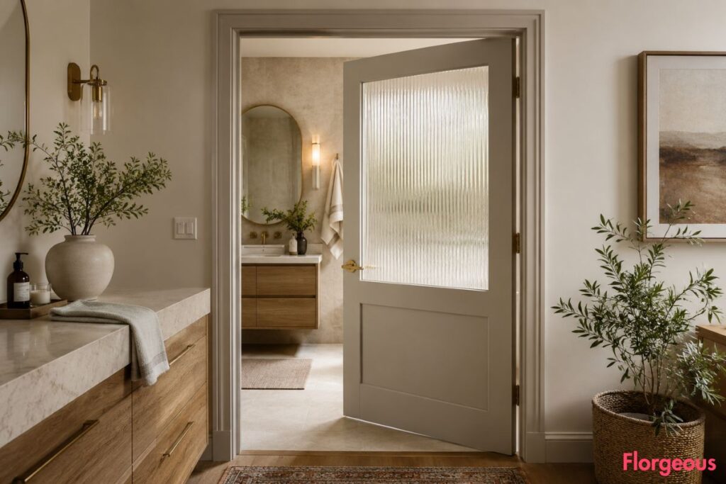 Bathroom door design