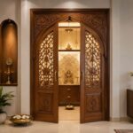 Pooja room door design