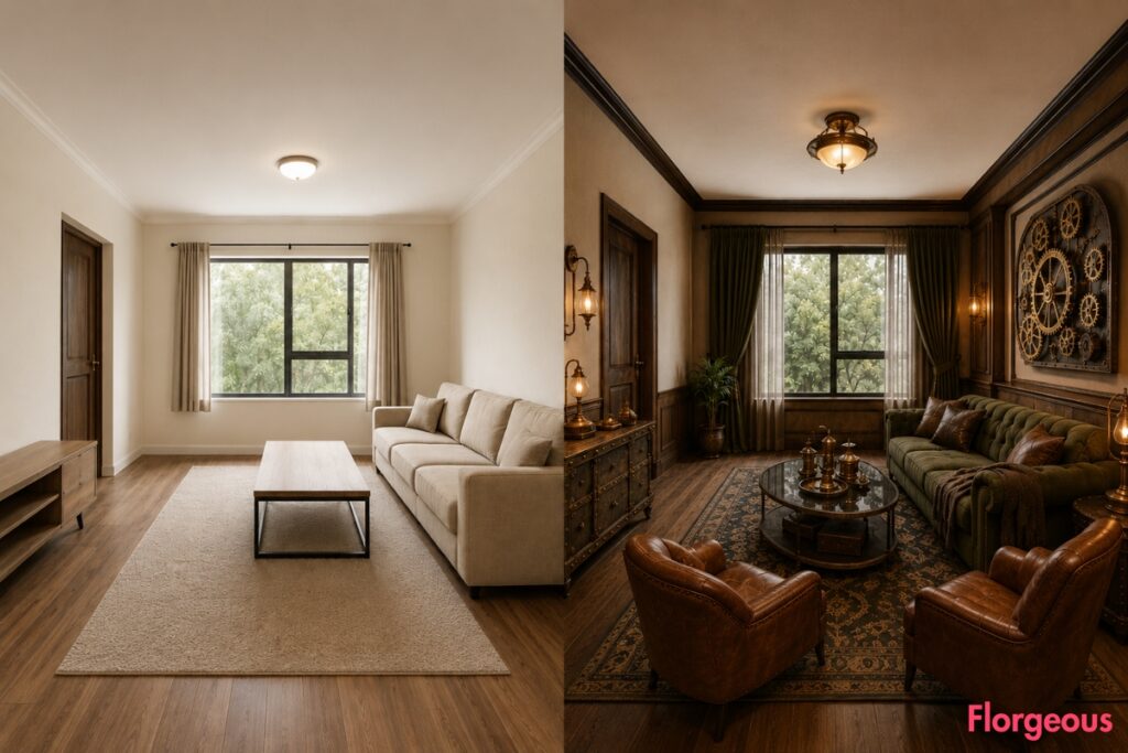 Steampunk Living Room