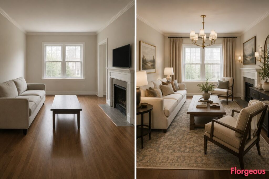 Transitional Living Room