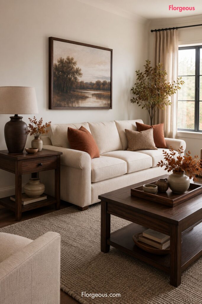 darker wood tones such as walnut