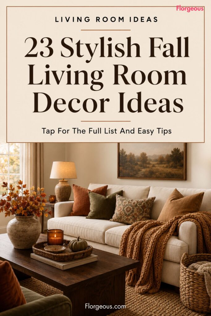 fall living rooms decor ideas
