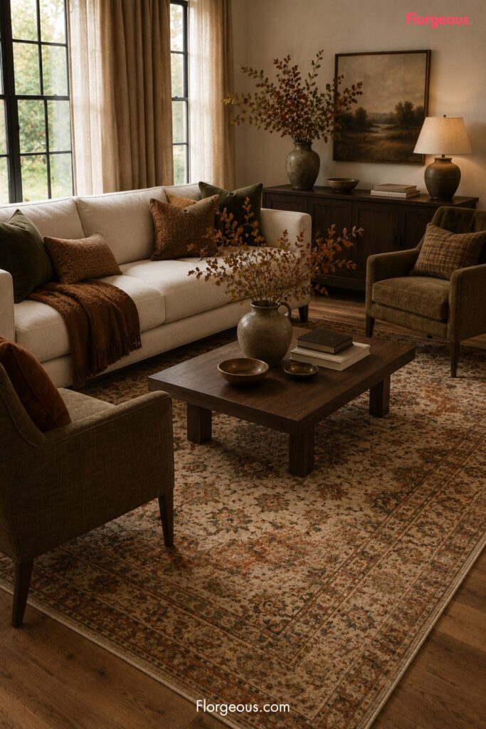 textured area rug in wool