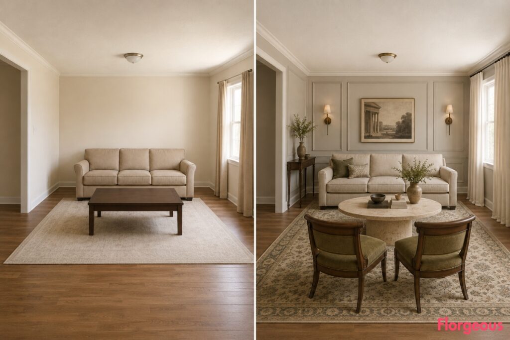 Neoclassical Living Room