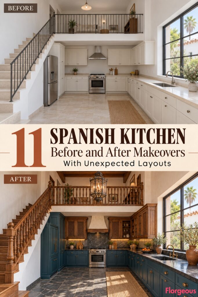 11 Spanish Kitchen Before and After Makeovers With Unexpected Layouts