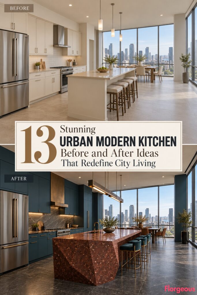 13 Stunning Urban Modern Kitchen Before and After Ideas That Redefine City Living