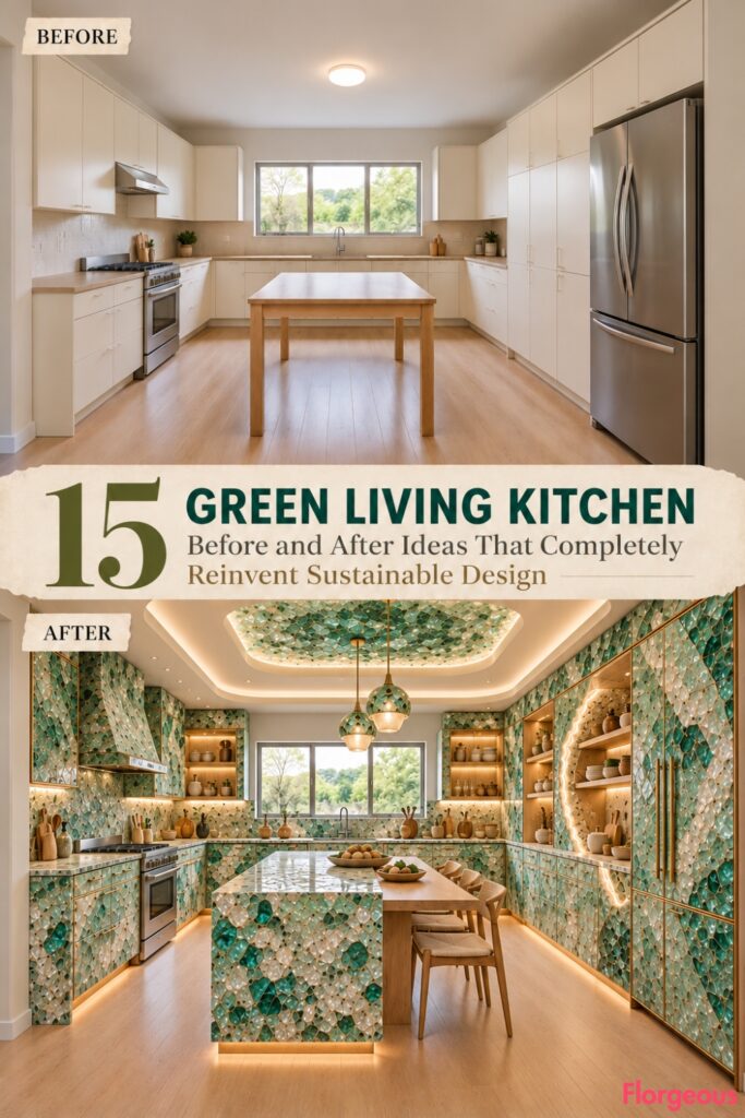 15 Green Living Kitchen Before and After Ideas That Completely Reinvent Sustainable Design