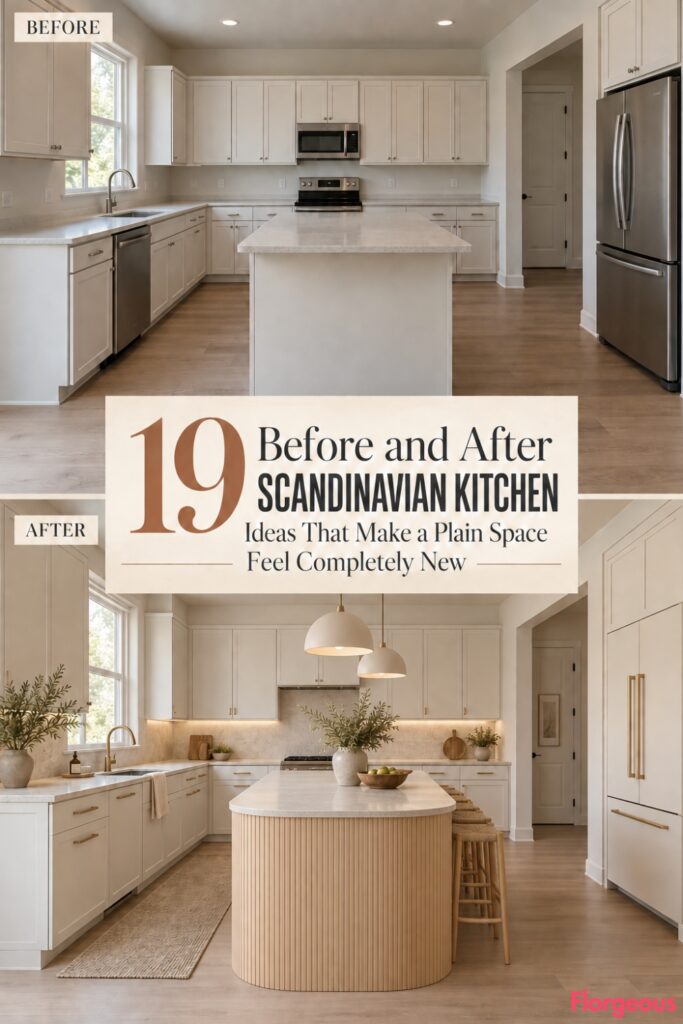 19 Before and After Scandinavian Kitchen Ideas That Make a Plain Space Feel Completely New