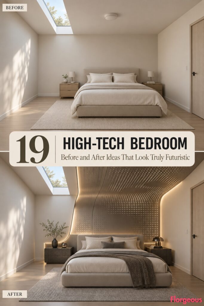 19 High-Tech Bedroom Before and After Ideas That Look Truly Futuristic