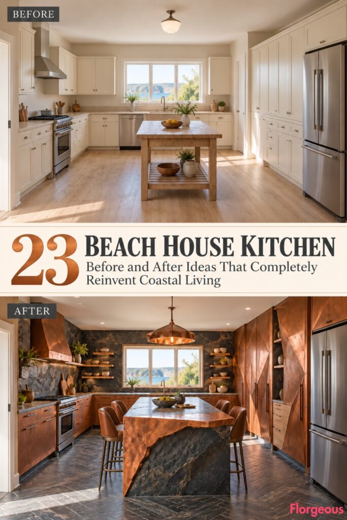 23 Beach House Kitchen Before and After Ideas That Completely Reinvent Coastal Living