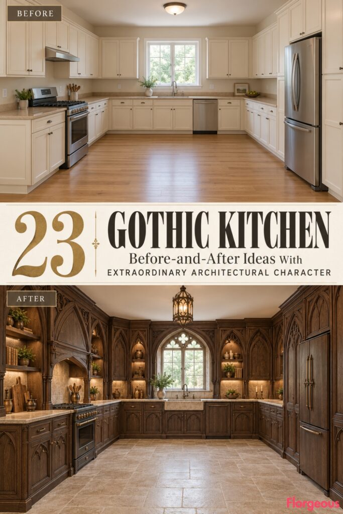 23 Gothic Kitchen Before-and-After Ideas With Extraordinary Architectural Character