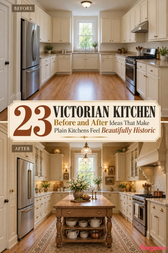 23 Victorian Kitchen Before and After Ideas That Make Plain Kitchens Feel Beautifully Historic