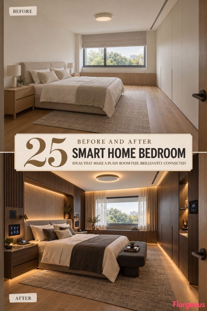 25 Before and After Smart Home Bedroom Ideas That Make a Plain Room Feel Brilliantly Connected