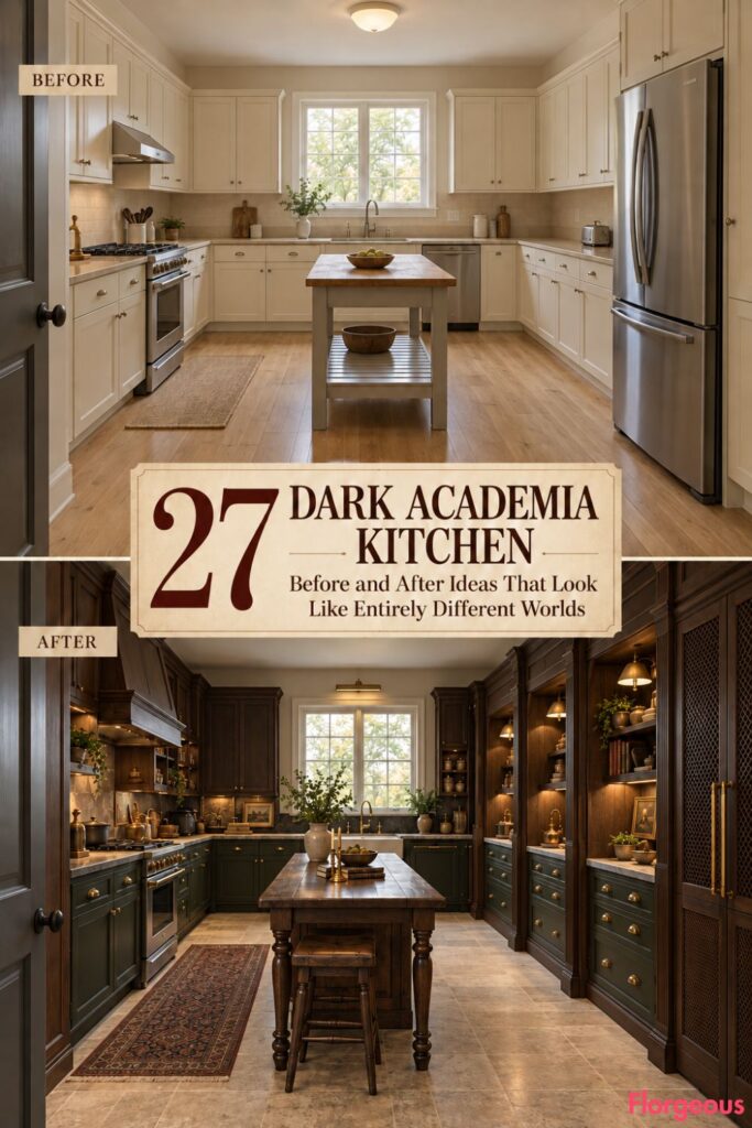 27 Dark Academia Kitchen Before and After Ideas That Look Like Entirely Different Worlds