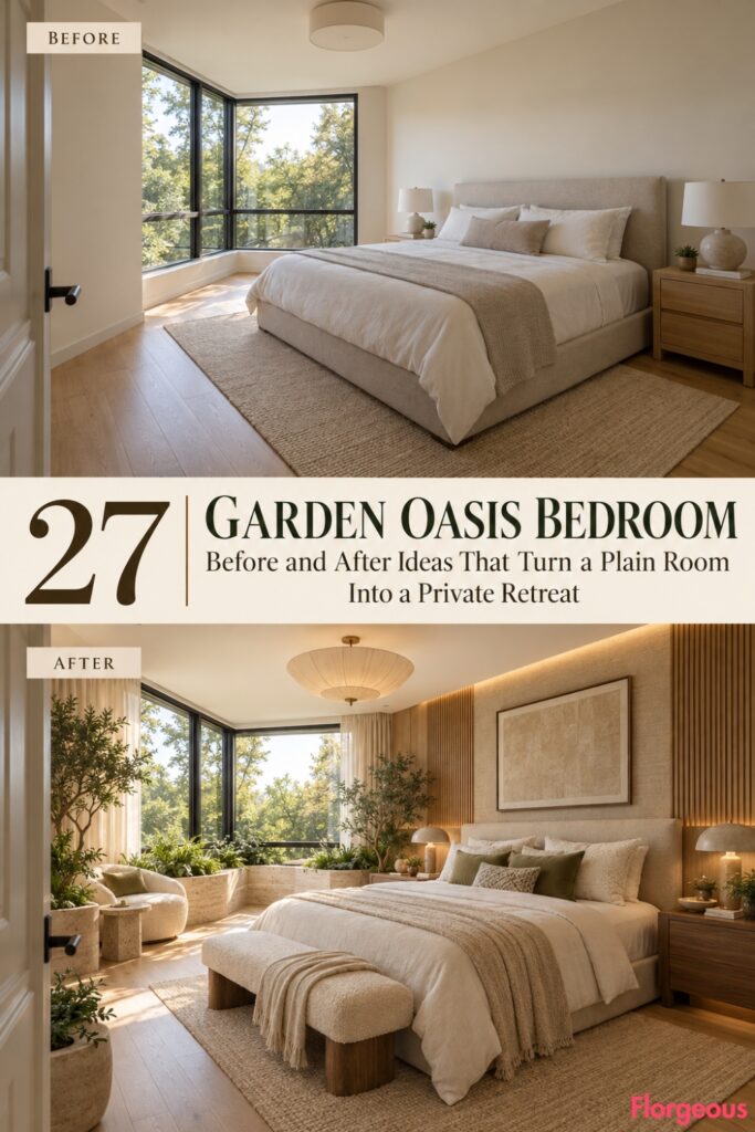 27 Garden Oasis Bedroom Before and After Ideas That Turn a Plain Room Into a Private Retreat
