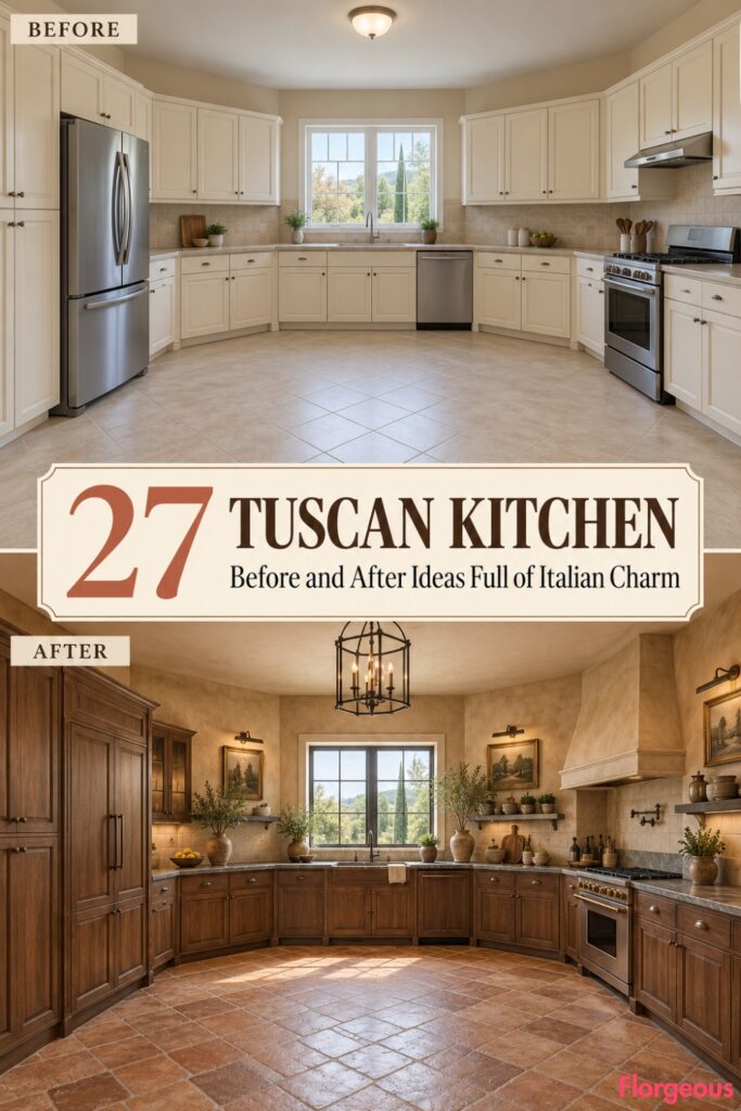 27 Tuscan Kitchen Before and After Ideas Full of Italian Charm