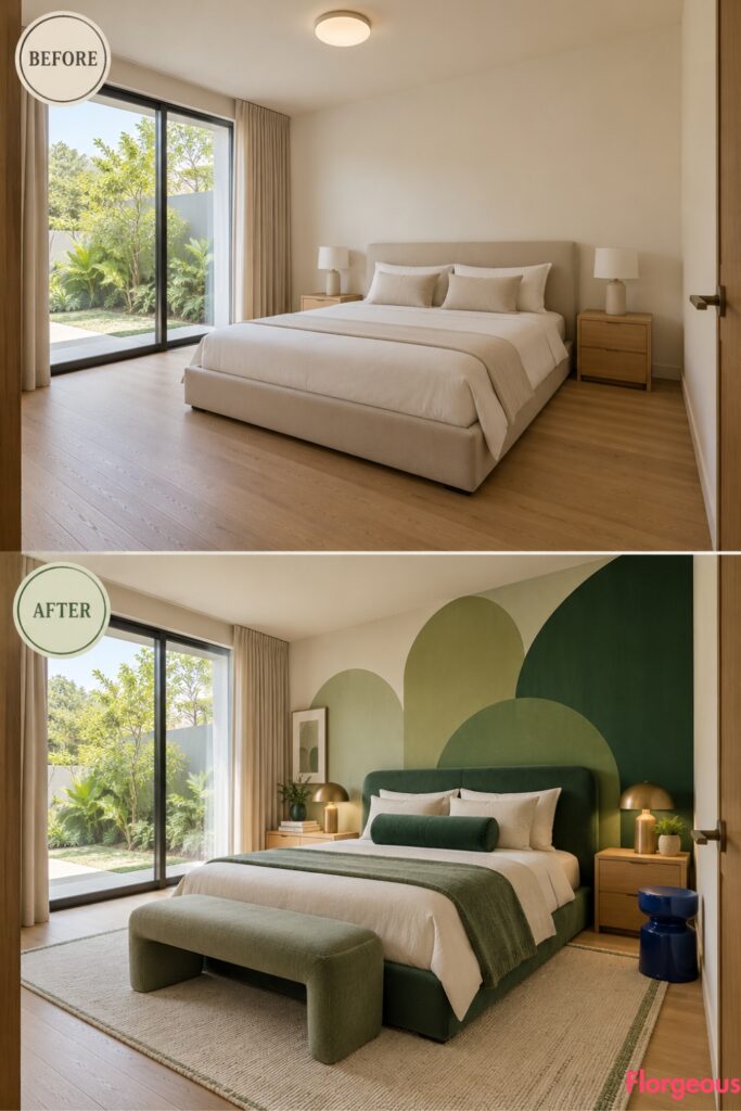 Build a Graphic Clover Green Composition With Rounded Color Blocks